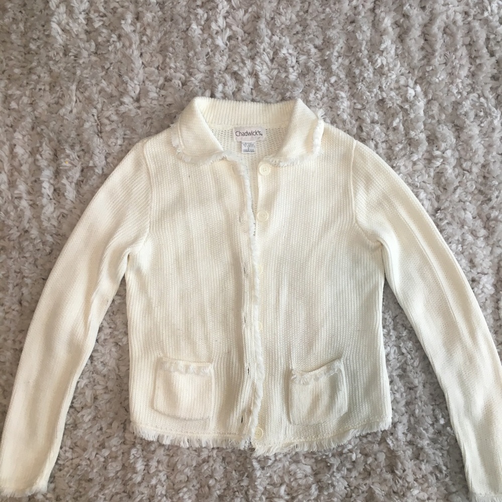 White sweater/cardigan